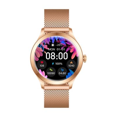 KW10 マックス ブルートゥース ミュージック プレーヤー スマートウォッチ 防水 女性 1.19 インチ